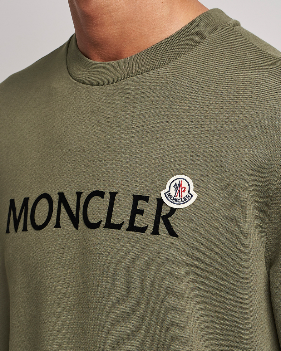 Herr | Tröjor | Moncler | Lettering Logo Sweatshirt Olive