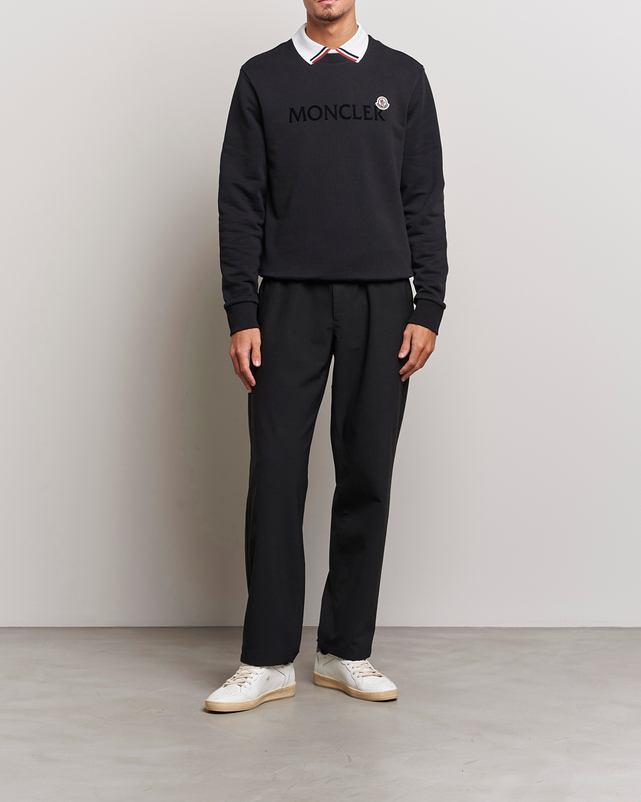 Herr | Tröjor | Moncler | Lettering Logo Sweatshirt Black