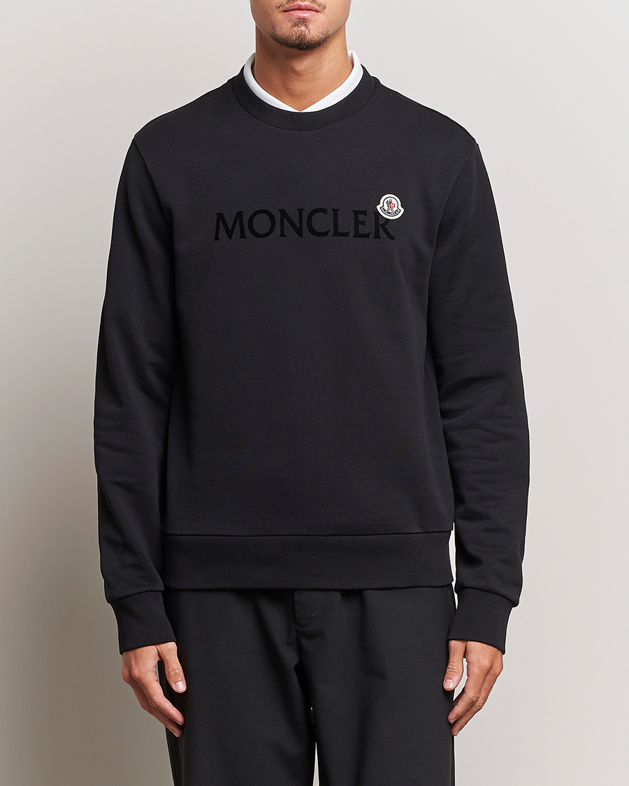 Herr | Moncler | Moncler | Lettering Logo Sweatshirt Black