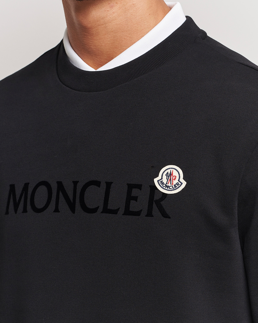 Herr | Tröjor | Moncler | Lettering Logo Sweatshirt Black