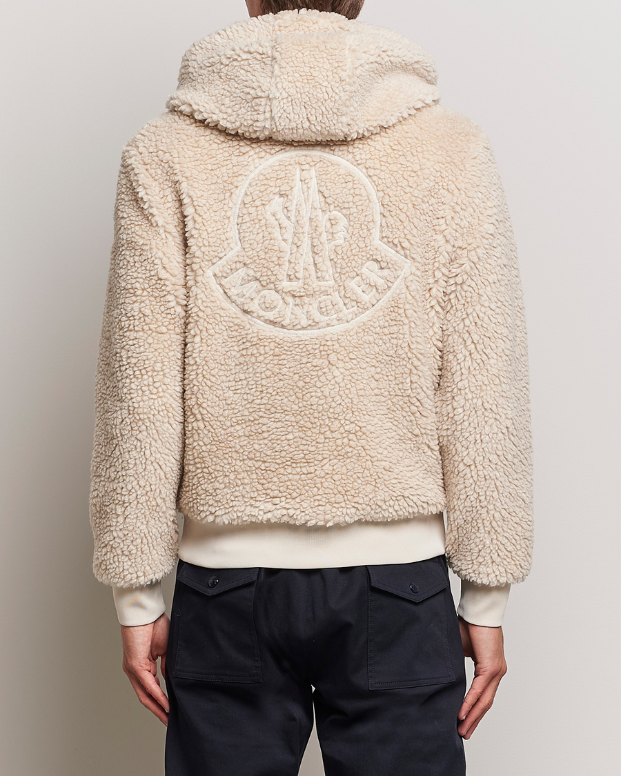 Herr | Tröjor | Moncler | Hooded Zip Cardigan Off White