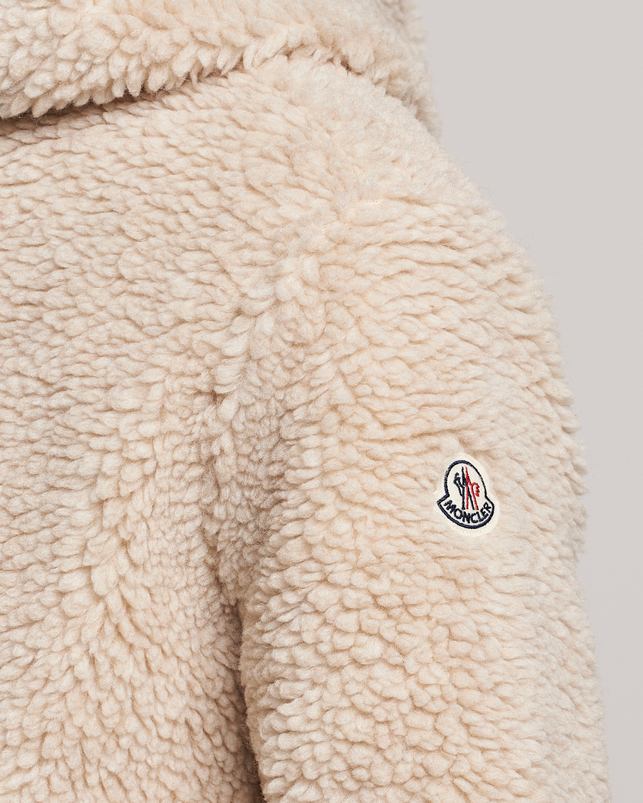 Herr | Tröjor | Moncler | Hooded Zip Cardigan Off White