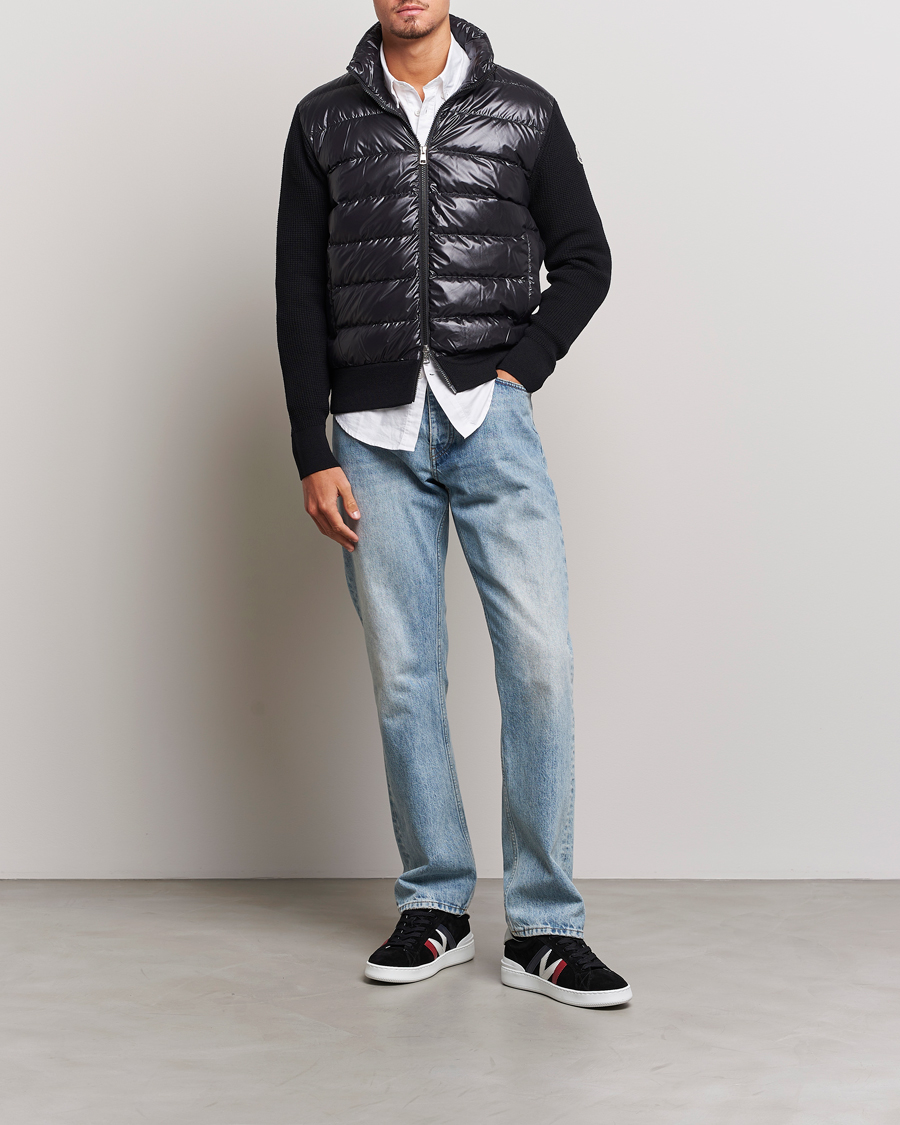 Herr | Tröjor | Moncler | Hybrid Zip Cardigan Black