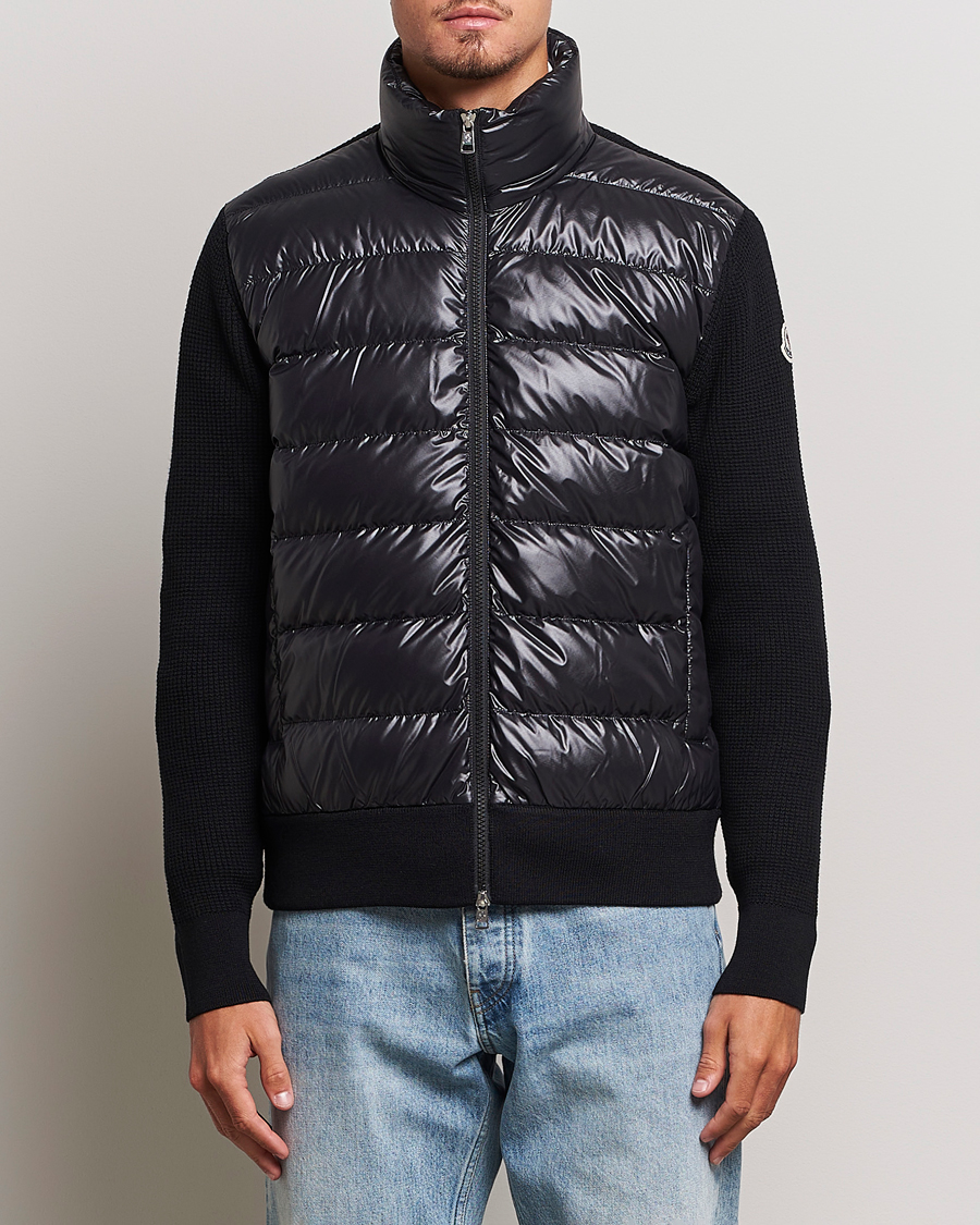 Herr | Luxury Brands | Moncler | Hybrid Zip Cardigan Black