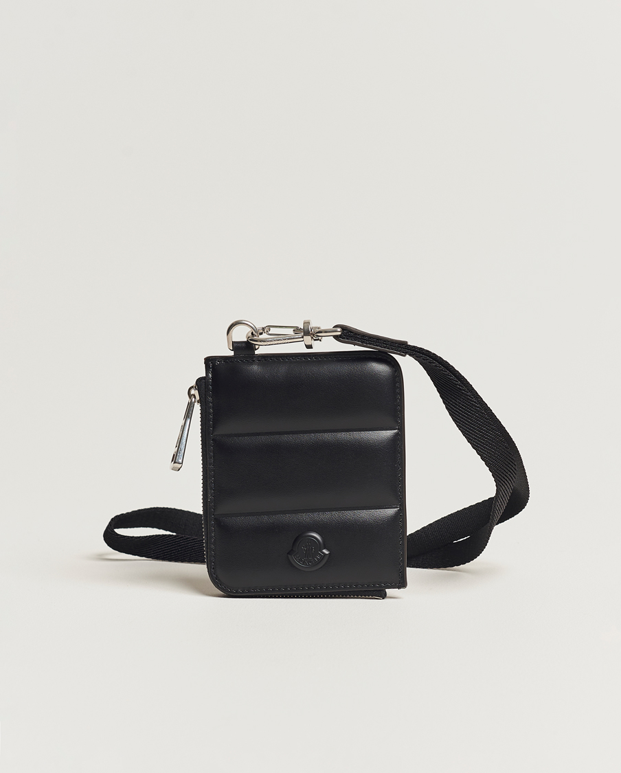 Herr | | Moncler | Strap Leather Wallet Black