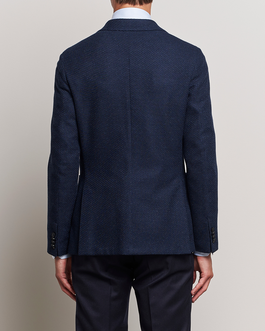 Herr | Kavajer | Zegna | Unconstructed Structured Wool Blazer Navy