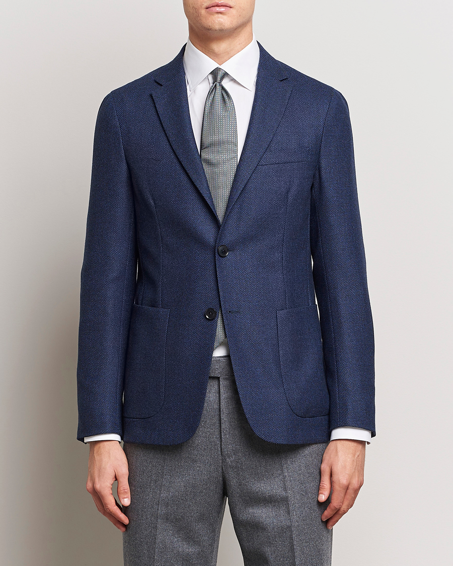 Herr | Kavajer | Zegna | Unconstructed Wool Blazer Navy