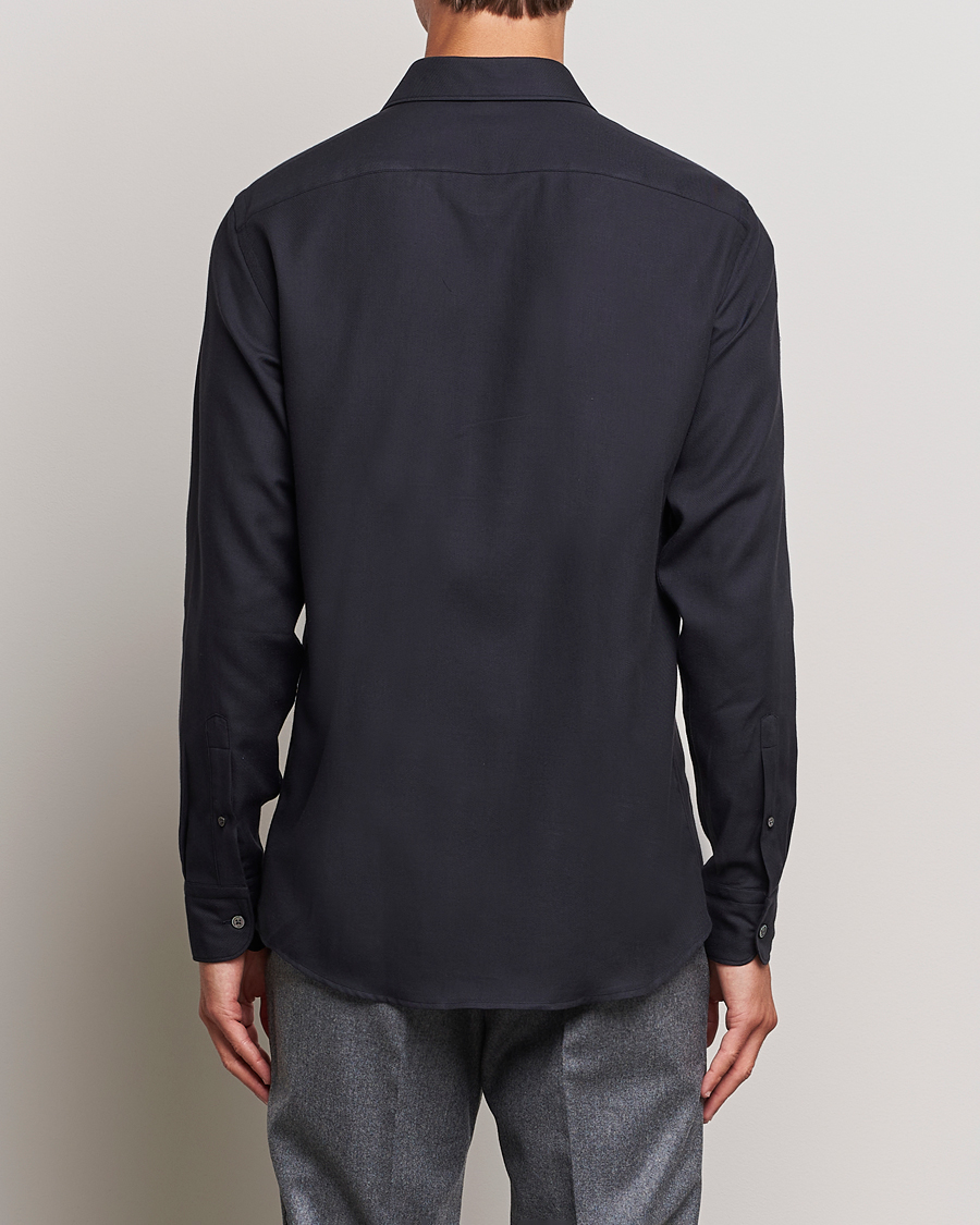 Herr | Skjortor | Zegna | Cotton/Cashmere Casual Shirt Navy