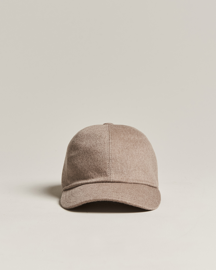 Herr | Zegna Cashmere Baseball Cap Beige | Zegna | Cashmere Baseball Cap Beige