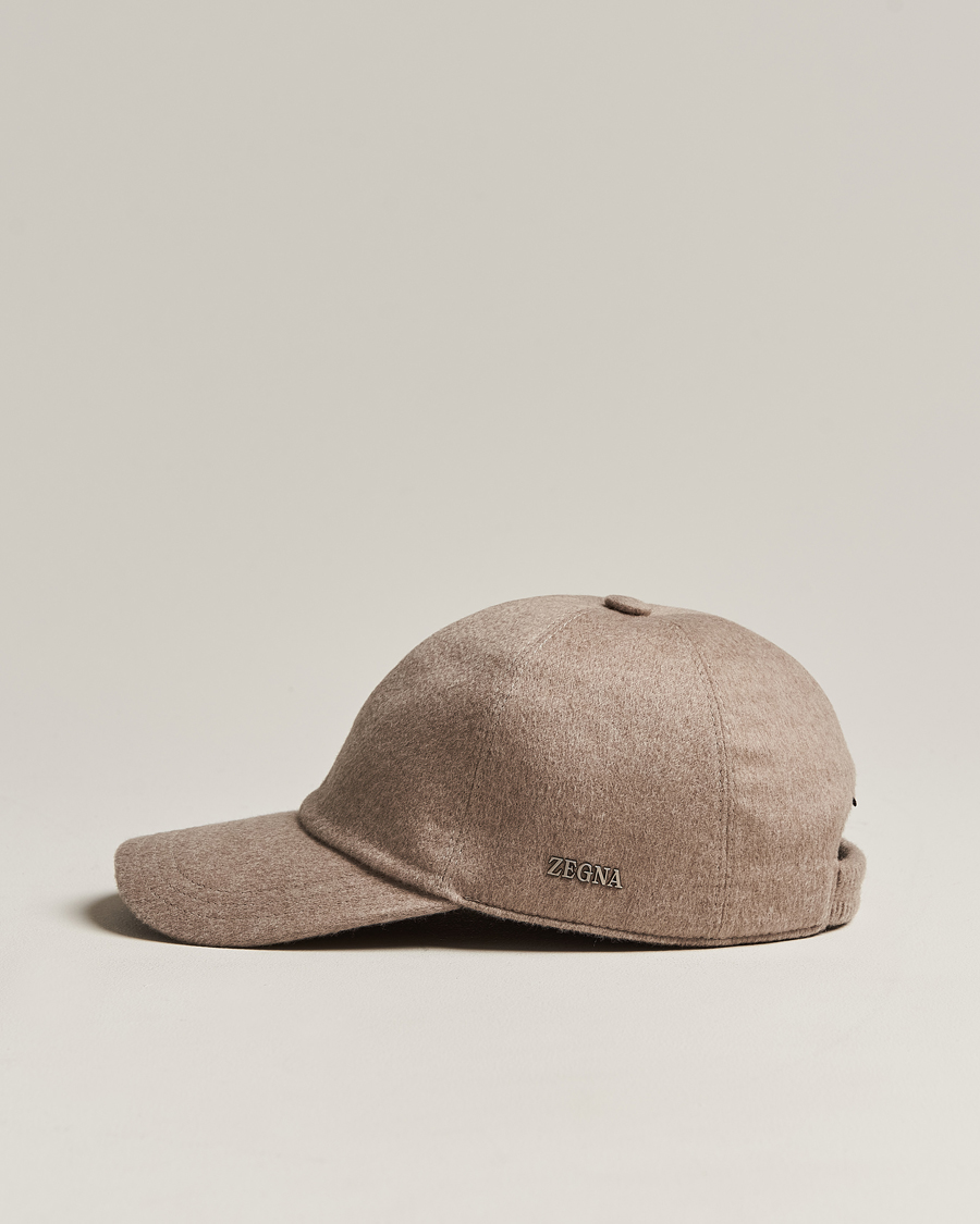 Herr | Zegna Cashmere Baseball Cap Beige | Zegna | Cashmere Baseball Cap Beige