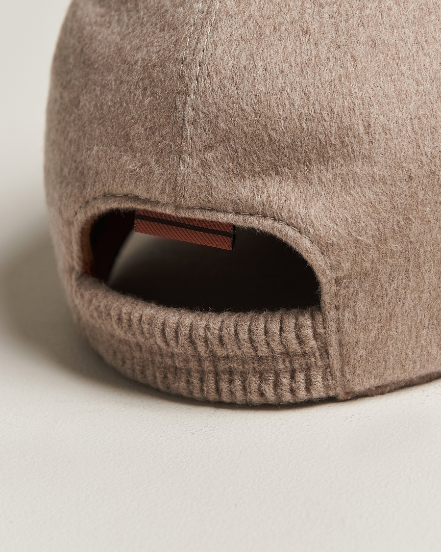 Herr | Zegna Cashmere Baseball Cap Beige | Zegna | Cashmere Baseball Cap Beige