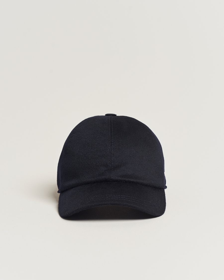 Herr | Zegna Cashmere Baseball Cap Navy | Zegna | Cashmere Baseball Cap Navy