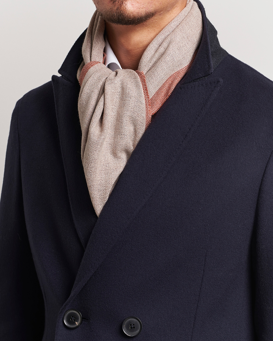 Herr | Zegna Wool/Cashmere Scarf Beige | Zegna | Wool/Cashmere Scarf Beige