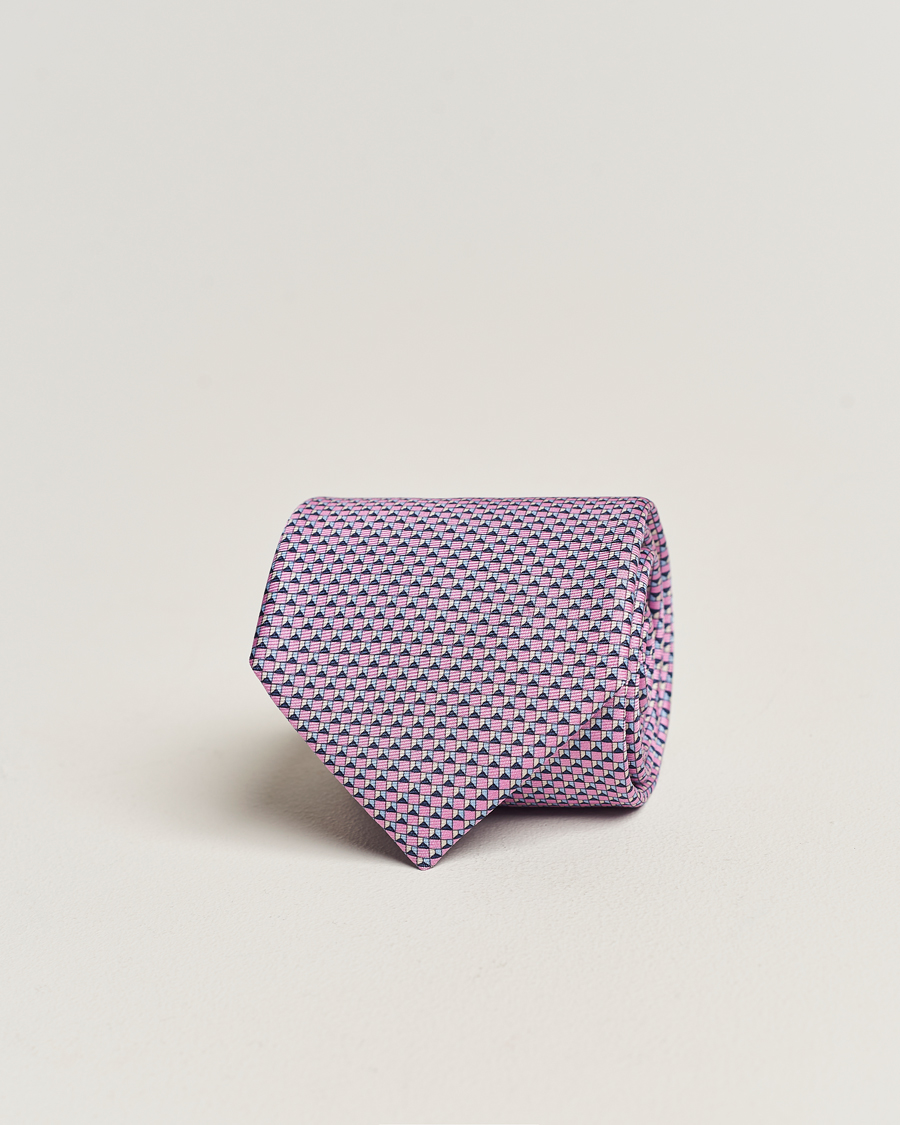 Herr | Zegna Jacquard Silk Tie Pink | Zegna | Jacquard Silk Tie Pink