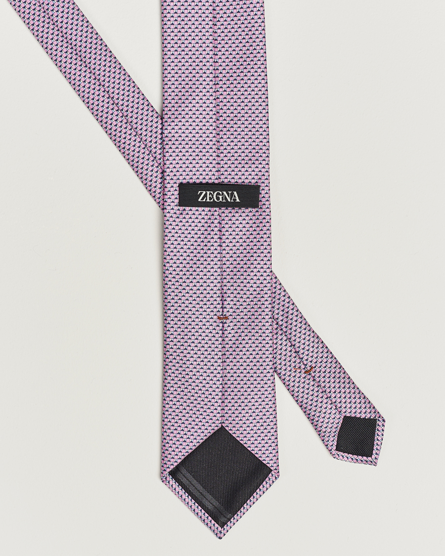 Herr | Zegna Jacquard Silk Tie Pink | Zegna | Jacquard Silk Tie Pink