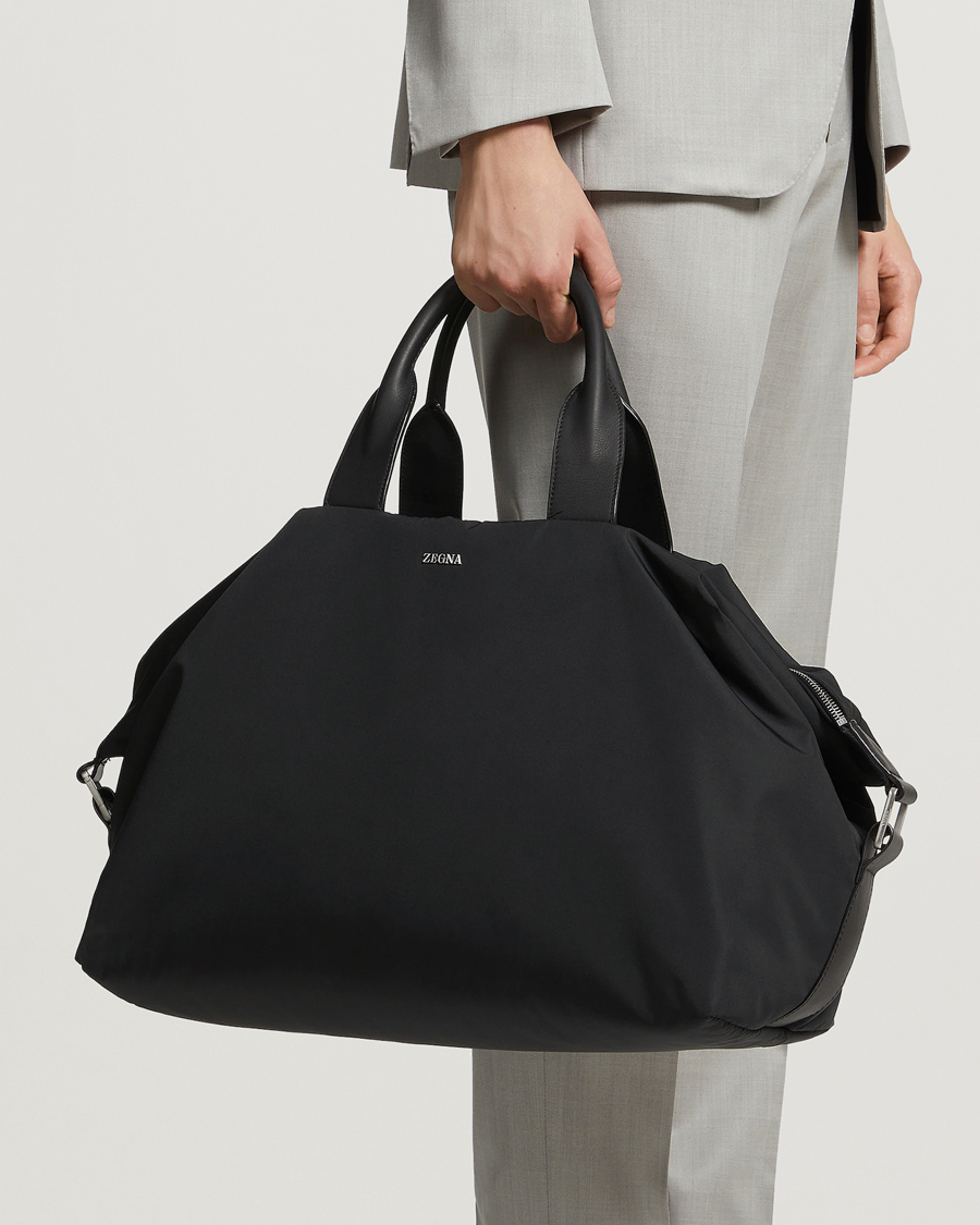 Herr | Zegna Luxury Nylon Holdall Black | Zegna | Luxury Nylon Holdall Black