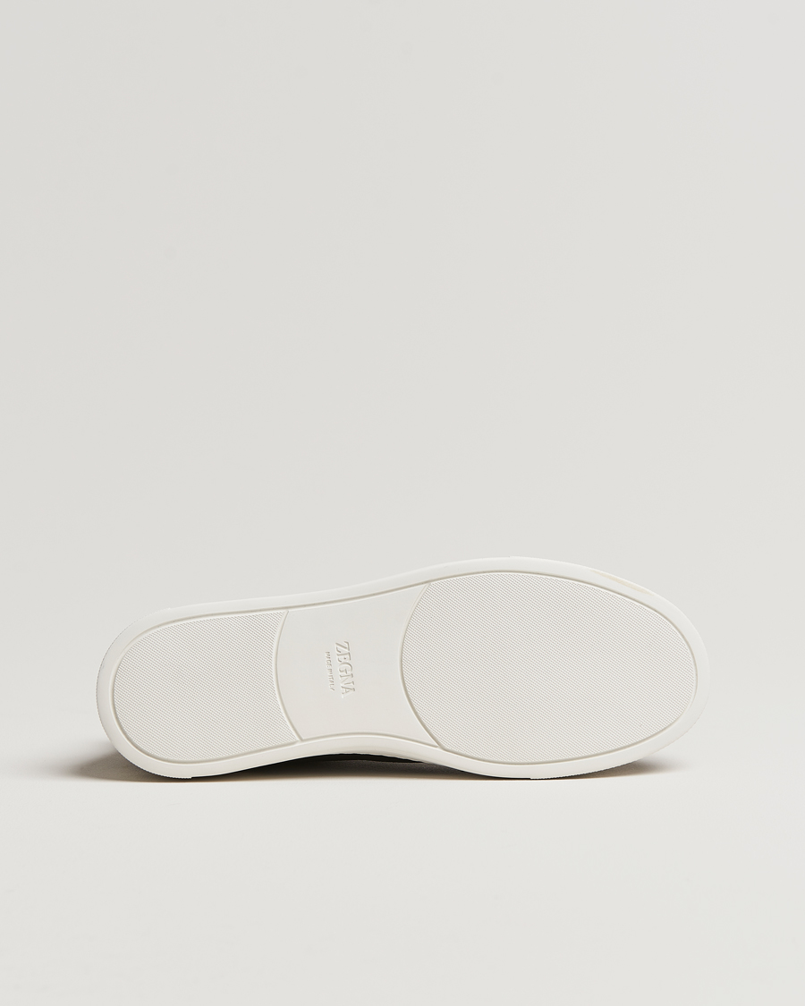 Herr | Zegna Triple Stitch Bi-Material Sneakers Navy | Zegna | Triple Stitch Bi-Material Sneakers Navy