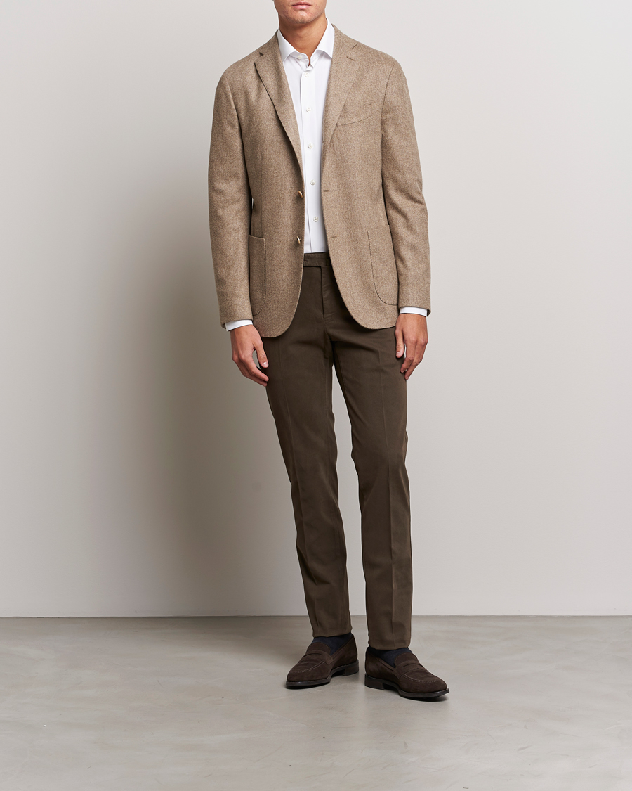 Herr | Byxor | PT01 | Slim Fit Cotton Stretch Chinos Dark Brown