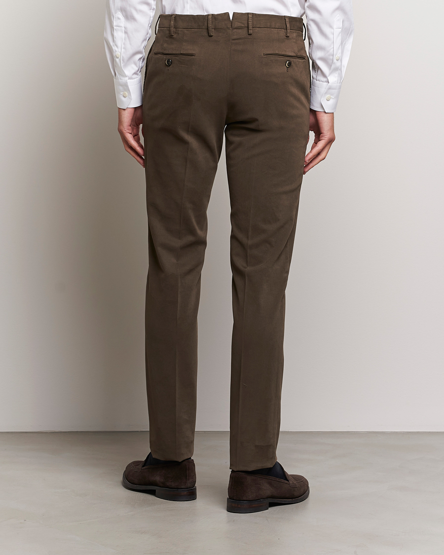 Herr | Byxor | PT01 | Slim Fit Cotton Stretch Chinos Dark Brown