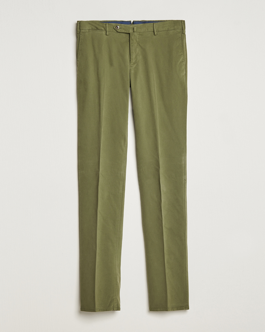 Herr | Byxor | PT01 | Slim Fit Cotton Stretch Chinos Dark Green