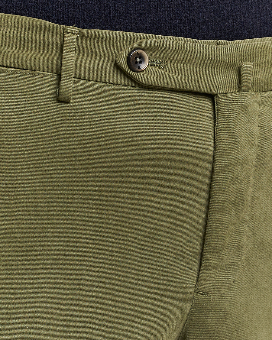 Herr | Byxor | PT01 | Slim Fit Cotton Stretch Chinos Dark Green