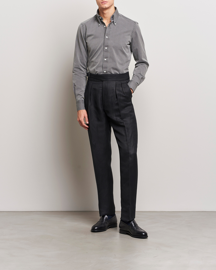 Herr | Skjortor | 100Hands | Cloud Washed Denim Shirt Grey
