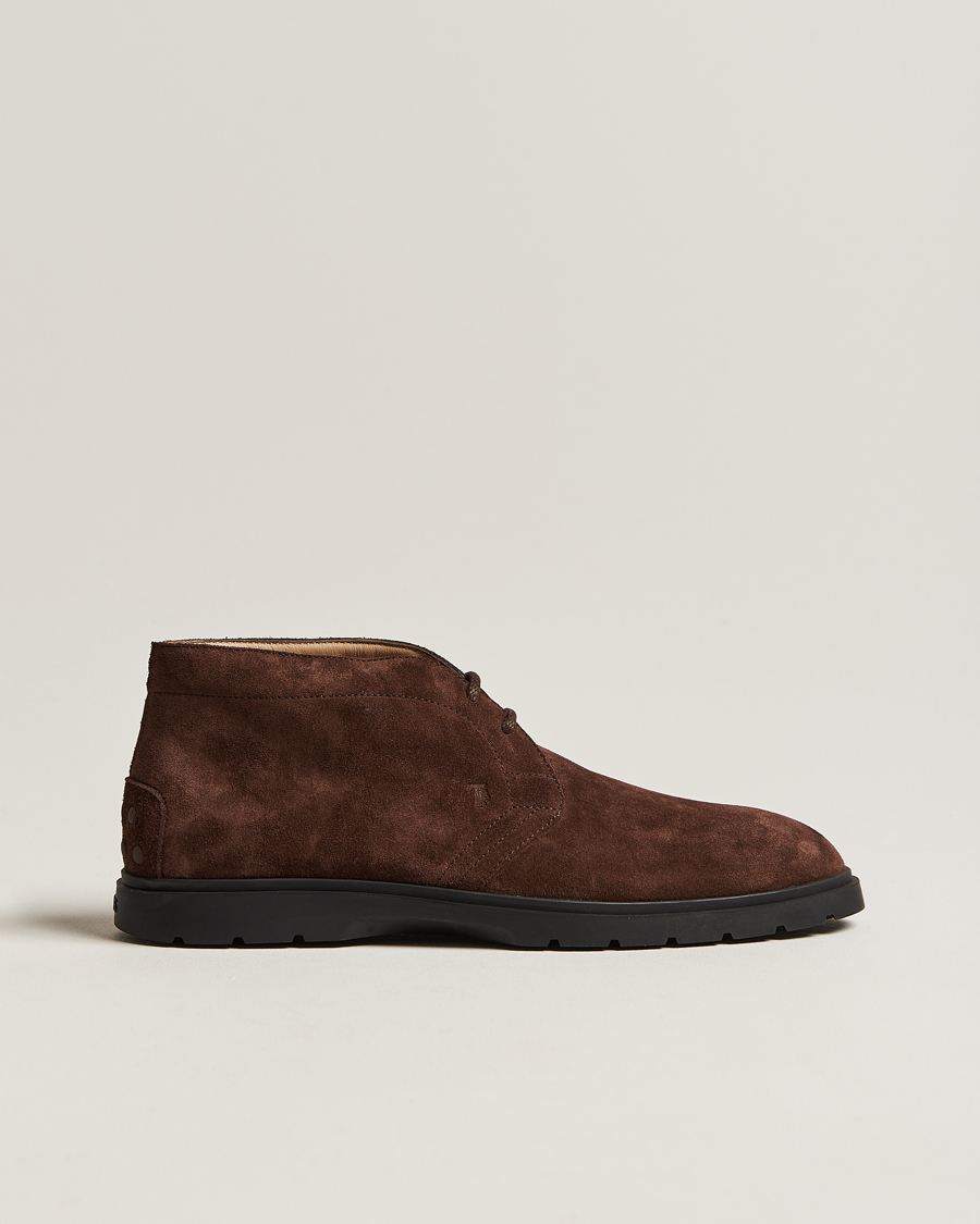 Herr | Tod's Polacchino Chukka Boots Dark Brown Suede | Tod's | Polacchino Chukka Boots Dark Brown Suede