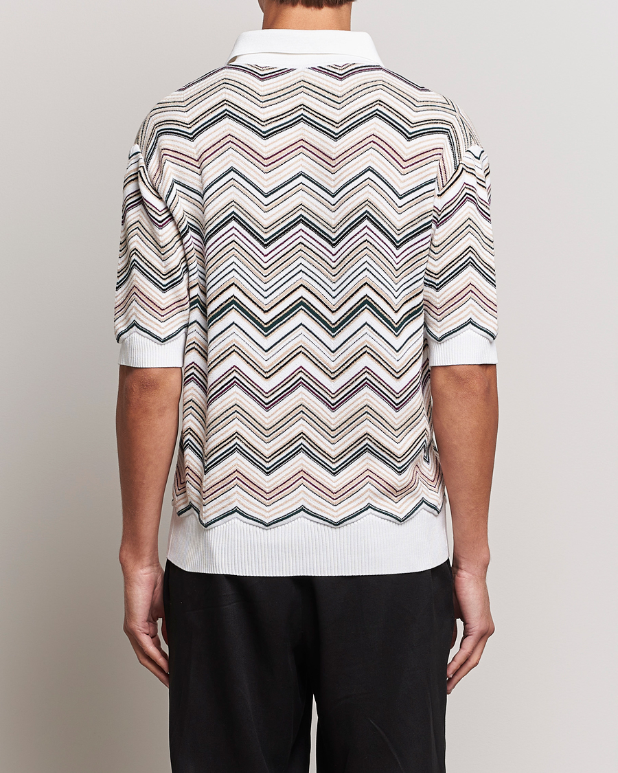 Herr | Pikéer | Missoni | Chevron Cotton Polo Beige
