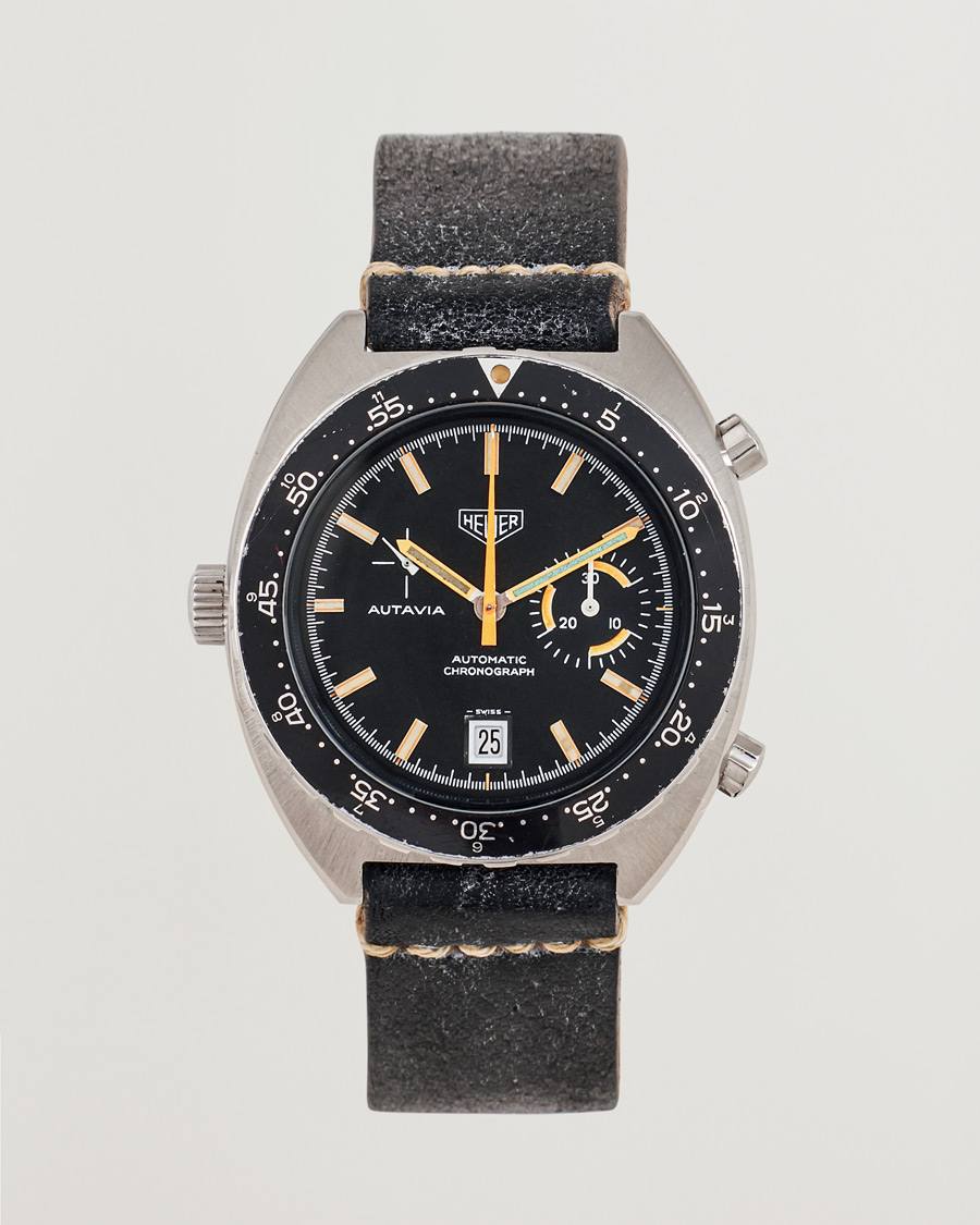 Herr | | Heuer Pre-Owned | Autavia 15630 MH Orange Boy Steel Black