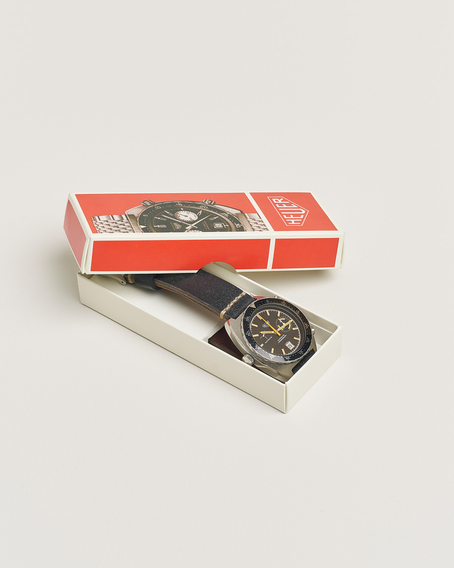 Herr | Pre-Owned & Vintage Watches | Heuer Pre-Owned | Autavia 15630 MH Orange Boy Steel Black