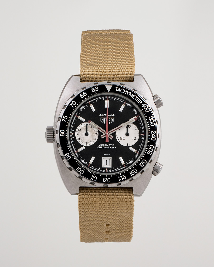 Herr | Heuer Pre-Owned Autavia 11063 'Viceroy' Tachymeter Steel Black | Heuer Pre-Owned | Autavia 11063 'Viceroy' Tachymeter Steel Black