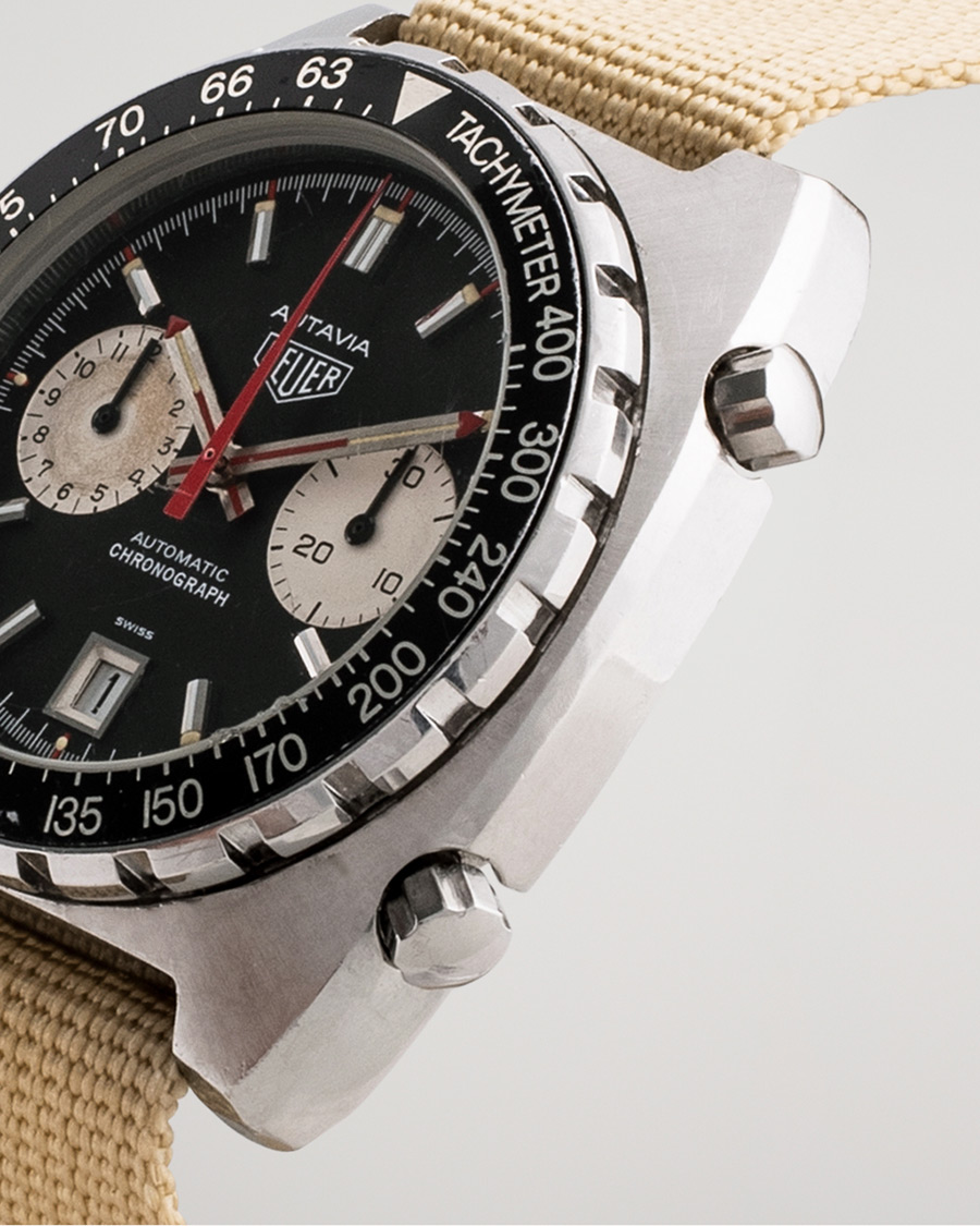Herr | Heuer Pre-Owned Autavia 11063 'Viceroy' Tachymeter Steel Black | Heuer Pre-Owned | Autavia 11063 'Viceroy' Tachymeter Steel Black