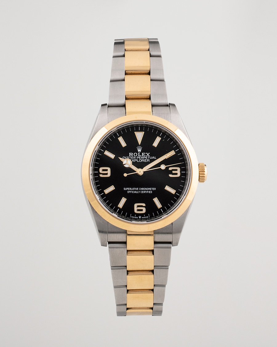 Herr | Rolex Pre-Owned Explorer Two Tone 124273 Steel Gold Black | Rolex Pre-Owned | Explorer Two Tone 124273 Steel Gold Black