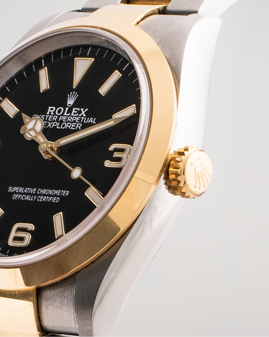 Herr | Rolex Pre-Owned Explorer Two Tone 124273 Steel Gold Black | Rolex Pre-Owned | Explorer Two Tone 124273 Steel Gold Black