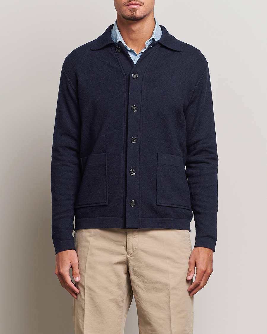 Herr |  | Altea | Wool Chore Jacket Navy