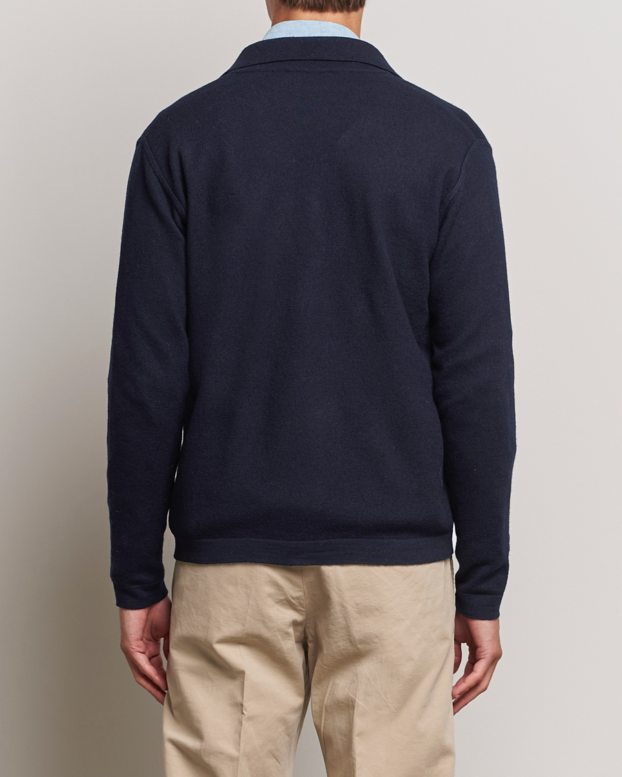 Herr | Tröjor | Altea | Wool Chore Jacket Navy