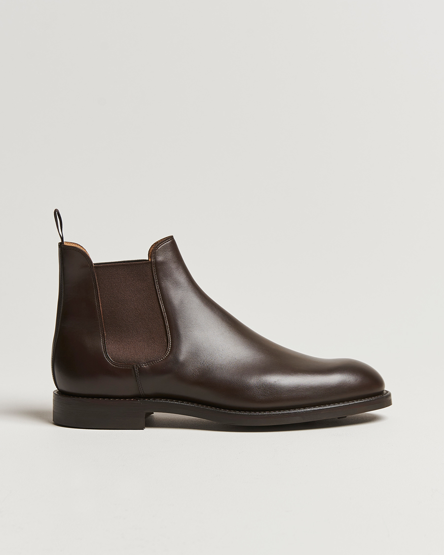 Herr | Kängor | Crockett & Jones | Chelsea 5 Dk Brown Wax Calf
