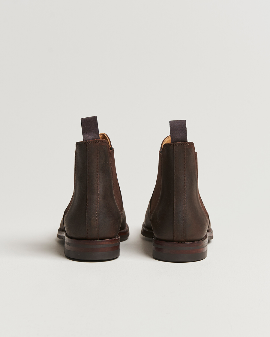 Herr | Kängor | Crockett & Jones | Chelsea 5 Dk Brown Rough-Out Suede