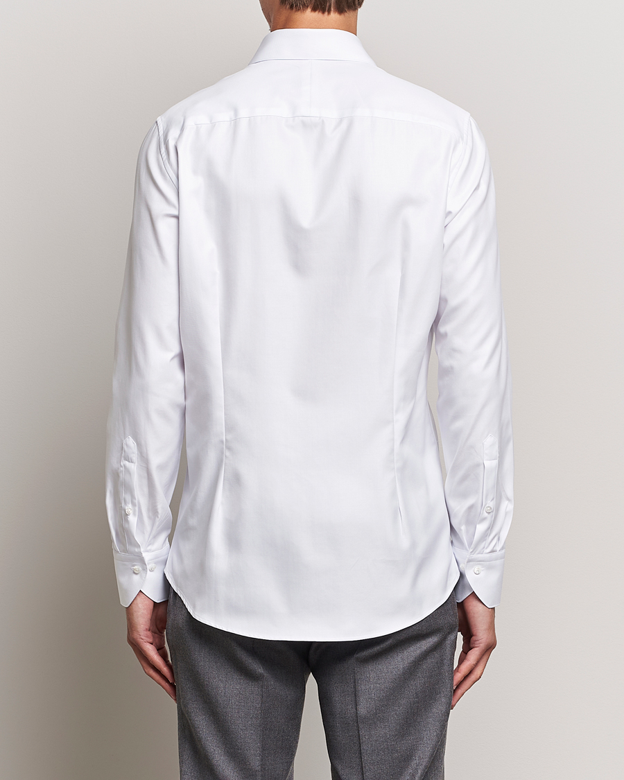 Herr | Skjortor | Stenströms | 1899 Slim Supima Cotton Twill Shirt White