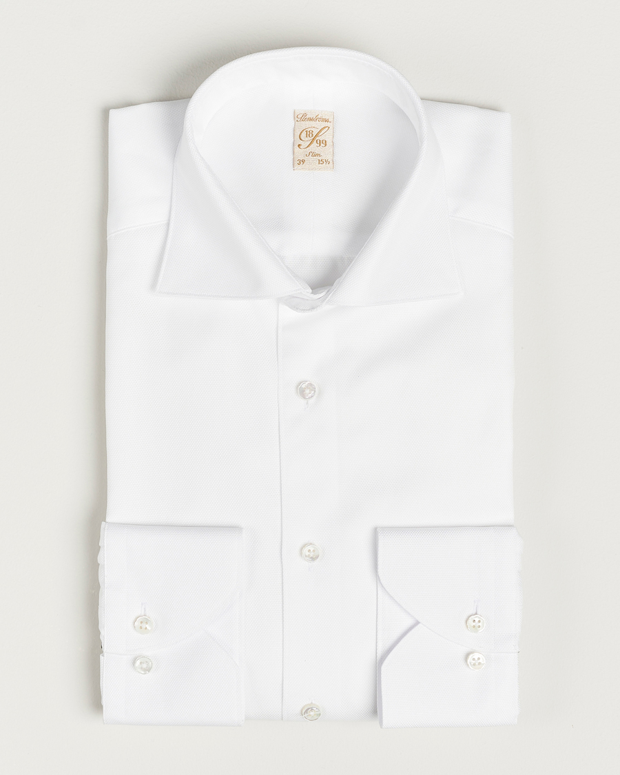 Herr |  | Stenströms | 1899 Slim Cotton Royal Oxford Shirt White