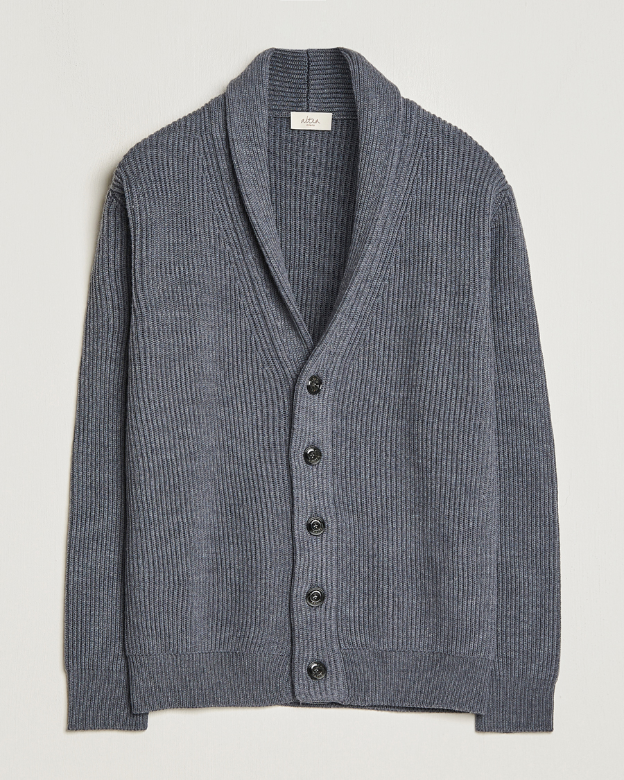 Herr | Tröjor | Altea | Shawl Collar Cardigan Charcoal