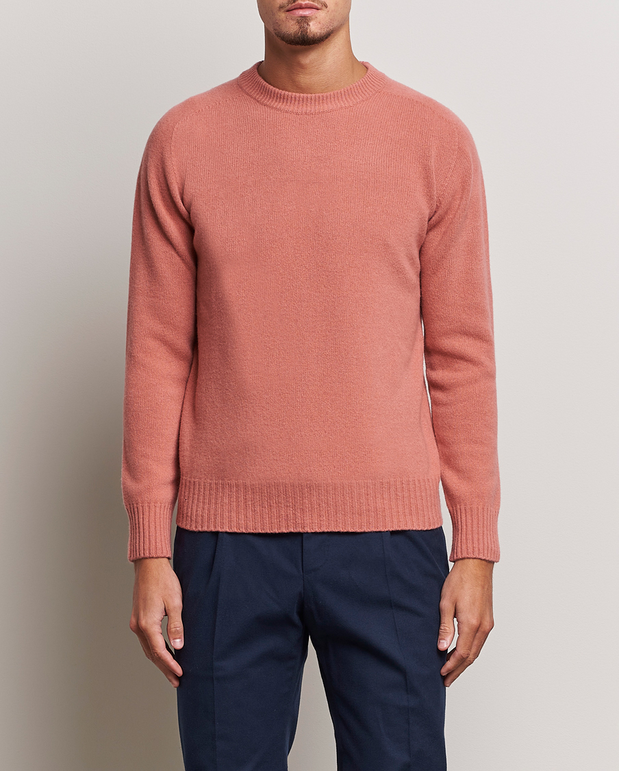 Herr | Italian Department | Altea | Wool/Cashmere Crew Neck Pullover Rosa