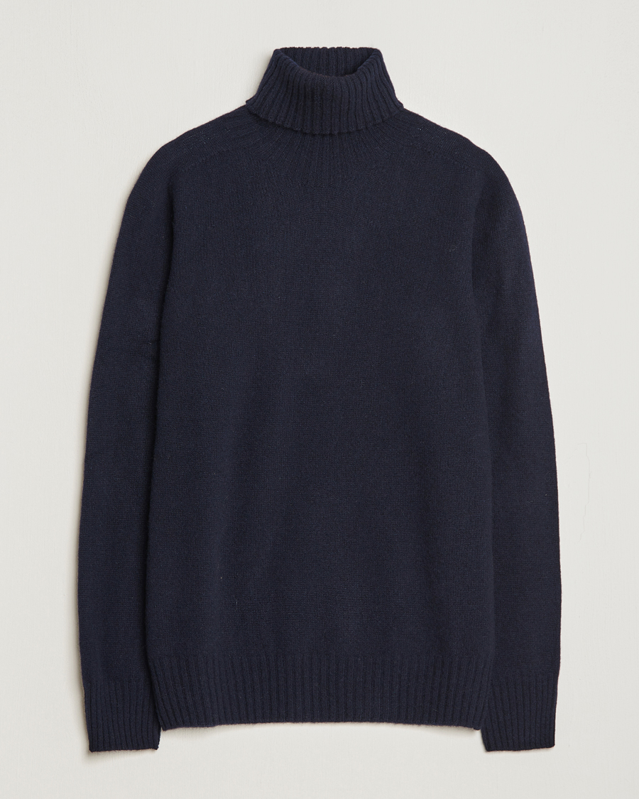Herr | Tröjor | Altea | Wool/Cashmere Crew Neck Rollneck Navy