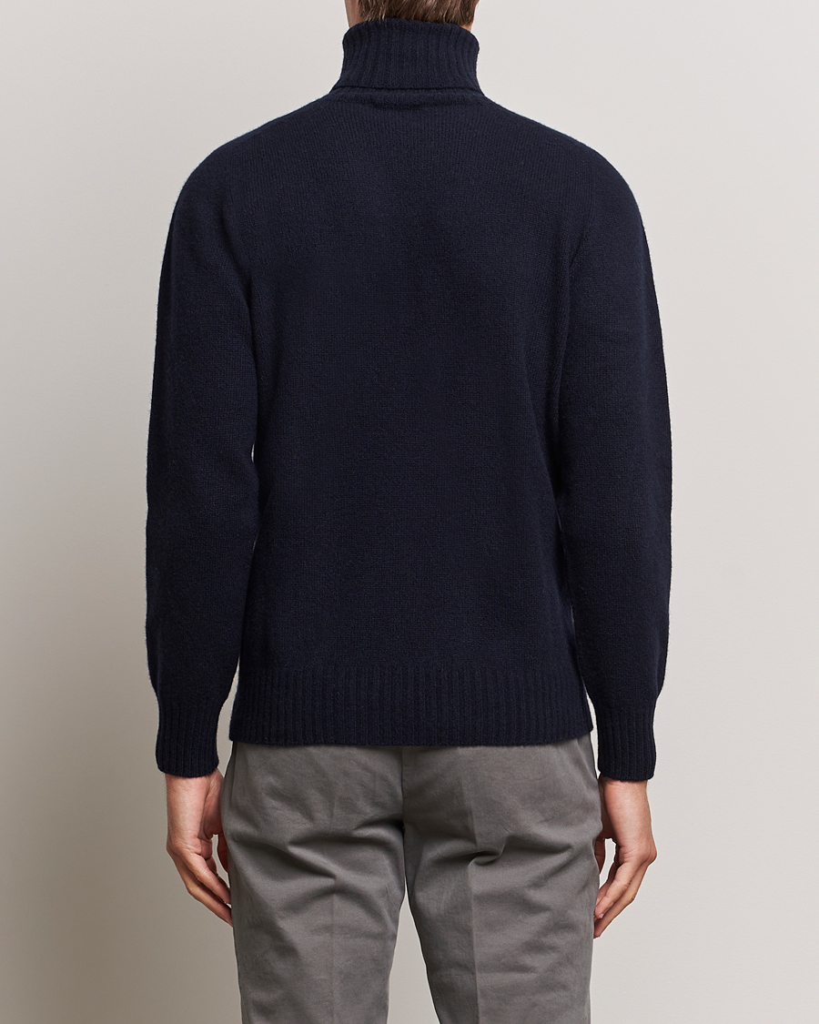 Herr | Tröjor | Altea | Wool/Cashmere Crew Neck Rollneck Navy