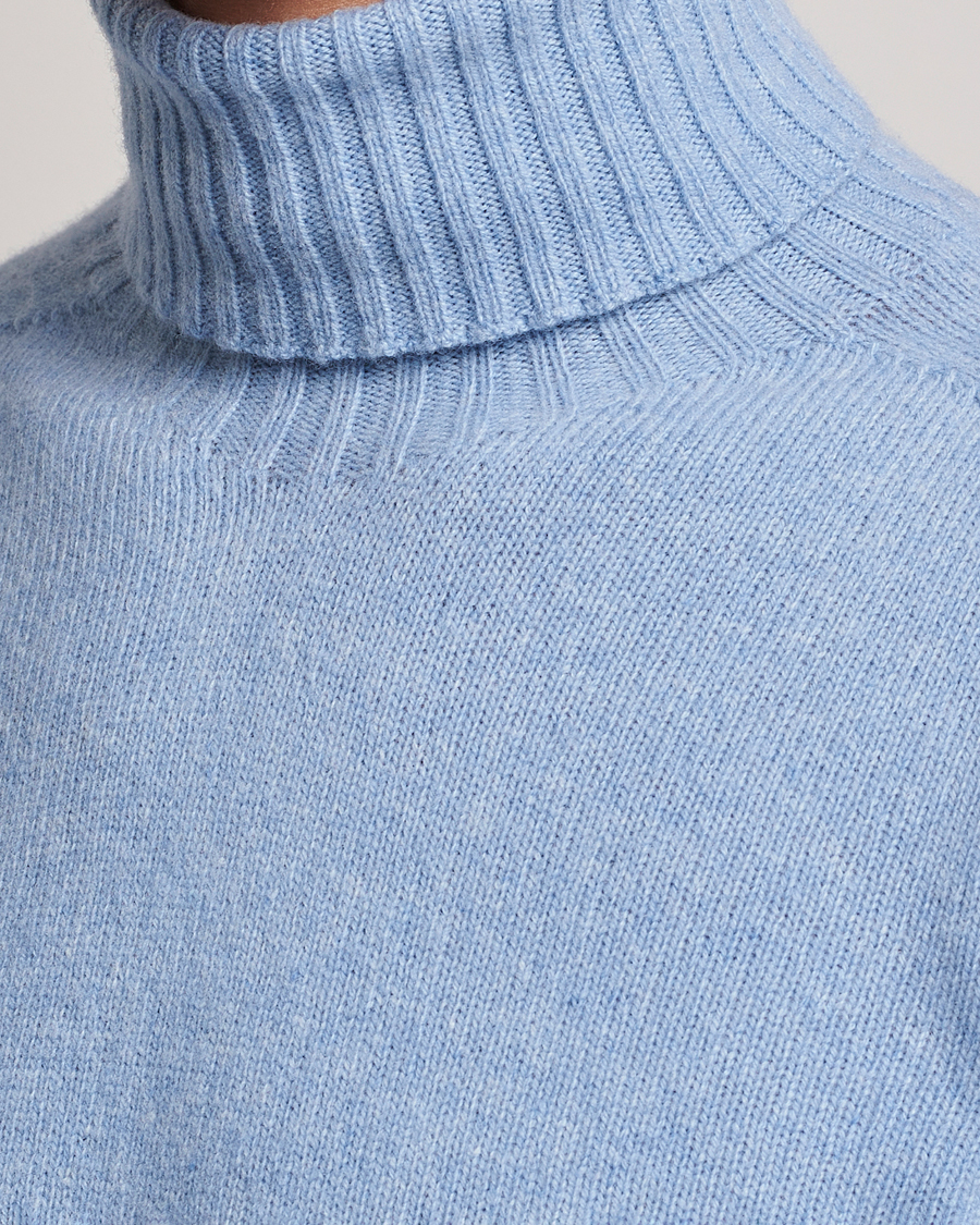 Herr | Tröjor | Altea | Wool/Cashmere Crew Neck Rollneck Light Blue