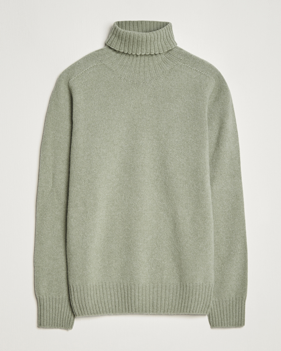 Herr | Tröjor | Altea | Wool/Cashmere Crew Neck Rollneck Sage