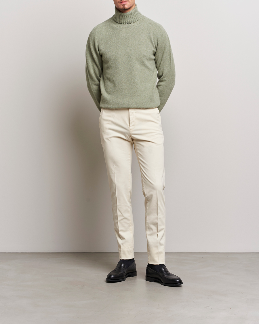 Herr | Tröjor | Altea | Wool/Cashmere Crew Neck Rollneck Sage
