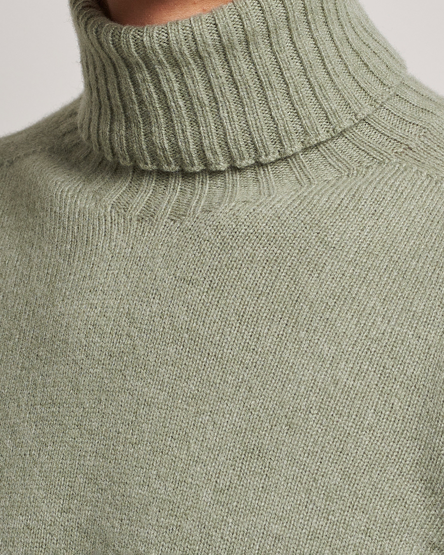 Herr | Tröjor | Altea | Wool/Cashmere Crew Neck Rollneck Sage