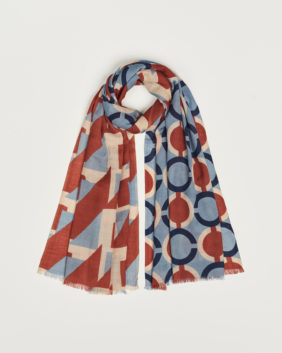 Herr | Altea Printed Wool Scarf Brick | Altea | Printed Wool Scarf Brick