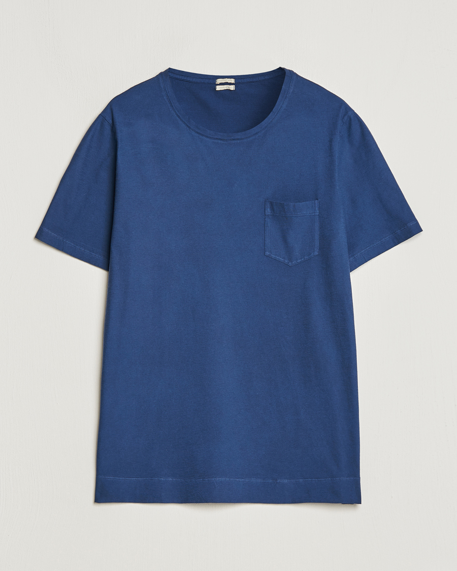 Herr | T-Shirts | Massimo Alba | Panarea Cotton Jersey T-Shirt Navy